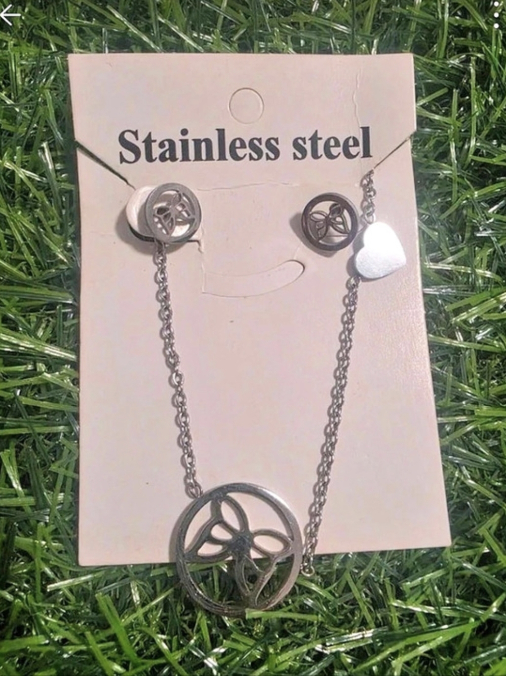 Stainless Steel Pendant Jewelry Set